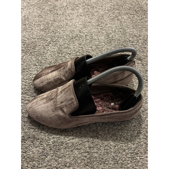 Birdies Brown Moonstone Crushed Velvet The Starling Loafer Flats Women's Size 6 - Picture 3 of 8